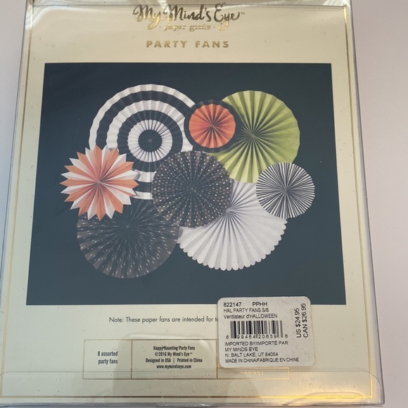 NEW My Minds Eye Party Fan decorations - Picture 4 of 4